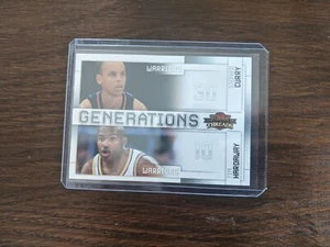 NBA Rookie Stephen Curry Generations Tim Hardaway Threads RC 2009 - Bild 1 von 2