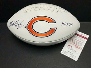 mike singletary signed football