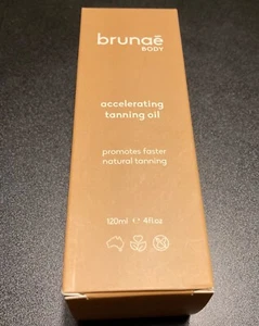 New!! Brunae Body Accelerating Tanning Oil 120ml- Free Shipping - Picture 1 of 6