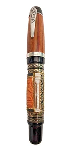 RARE! MARLEN CORAL PINK COLUMNS 2 ARTIST PROOF FOUNTAIN PEN EF NIB (PEN ONLY) - Picture 1 of 22