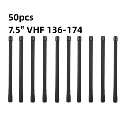 50pcs 7.5" 136-174MHz VHF Antenna for VX132 VX168 VX170 VX180 Mobile Radio - Image 1 of 3