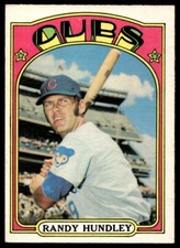 1972 O-Pee-Chee Baseball Randy Hundley 258 Chicago Cubs