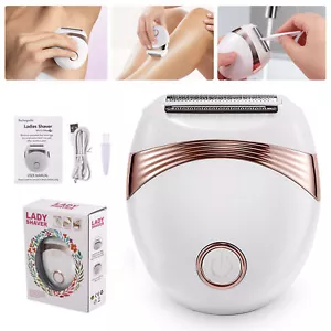 Women Electric Painless Shaver Rechargeable Lady Bikini Leg Hair Wet & Dry Razor - Picture 1 of 11