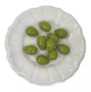 Este Ceramiche Olive 6" Teller 13C 298 Vintage Porzellan gewellter Rand Made in Italy - Bild 1 von 8