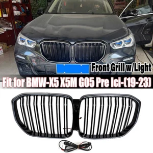 Front Bumper Kidney Grille Grill With LED Light For BMW X5 X5M G05 2019~23 2022 - Picture 1 of 13