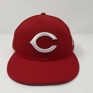 VINTAGE Cincinnati Reds New Era Hat Fitted Size 7 3/4 1990 World Series 59Fifty - Picture 1 of 8