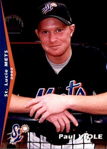 2002 St. Lucie Mets Grandstand #31 Paul Viole - NM