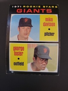 1971 Topps George Foster/ Mike Davison RC VG #276 Baseball Card Giants