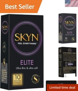 Sensitive Skin-Friendly Condoms - Hypoallergenic Lubricated Protection, 10-Count - Picture 1 of 9
