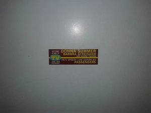 Donna Summer - Barbra Streisand / Passengers - Stickers Etichetta Per Juke Box - Picture 1 of 1