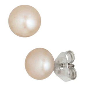 Orecchini Perle Coltivate 925 Argento,Argento Sterling,Rosato,Orecchini,Donna - Foto 1 di 2