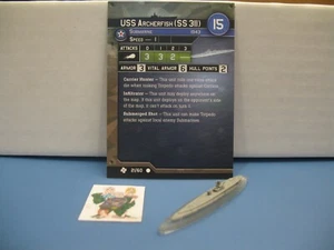 =Eje Aliados Guerra en el Mar TASK FORCE USS Archerfish (SS 311) 21/60 con tarjeta= - Imagen 1 de 1