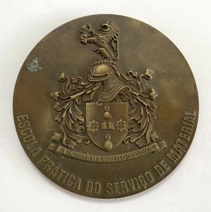 Portuguese military ESCOLA PRÁTICA DO SERVIÇO E MATERIAL bronze medal - Foto 1 di 4