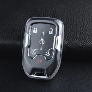 Funda Llavero TPU Transparente Apta para Chevrolet Silverado Tahoe GMC Yukon - Imagen 1 de 4