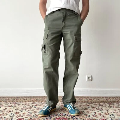 Vintage 1970s French Workwear ‘Adolphe Lafont’ Khaki Pants SIZE ≈30 - Image 1 of 4