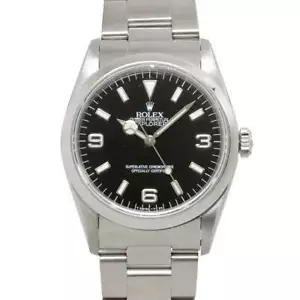 ROLEX Explorer I 14270 Serial S Automatik schwarzes Zifferblatt Herrenuhr 902... - Bild 1 von 7