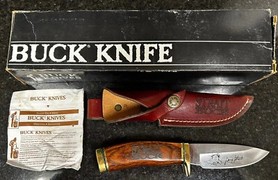 NUEVO Y EN LA CAJA Cuchillo George Strait Buck con funda Foto 1 de 4