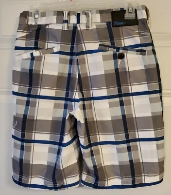 FOX HYDRO SERIES Hombre Gris/Blanco/Azul Bañador con Cordón Talla 28 #07406 Foto 1 de 4