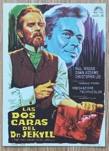 The Two Faces of Dr. Jekyll ORIGINAL Spain '66 Hand HERALD Terence Fisher Hammer - Picture 1 of 2