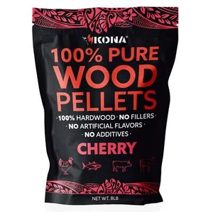 Kona 100% Kirschholzpellets (8lbs) - Grillen & Räuchern - Konzentriert Rein - Bild 1 von 9