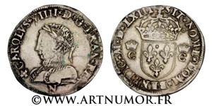 CHARLES IX - TESTON, 1563 ( M D LXIII ) N MONTPELLIER - Picture 1 of 1