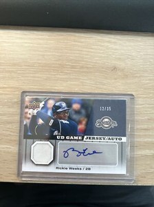 2009 Upper Deck - UD Game Jersey Auto #GJ-RW Rickie Weeks 12/35