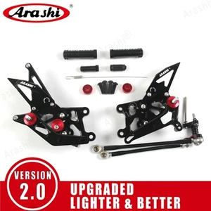 Fit Honda CBR600RR 2007 2008 Arashi Racing Foot Pegs Rearsets Footrests Reversed - Picture 1 of 16