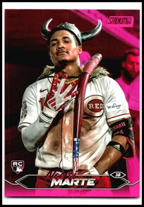 2024 Stadium Club Pink Foil #13 Noelvi Marte Cincinnati Reds - Picture 1 of 2