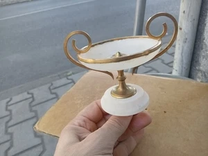 Rare Antique Top Finial For French Alabaster Type Mantle Clock-Mid. 19c. - Picture 1 of 8