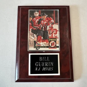 Bill Guerin Autographed Signed Card NJ Devils NHL Name Plaque Collectible - Picture 1 of 3