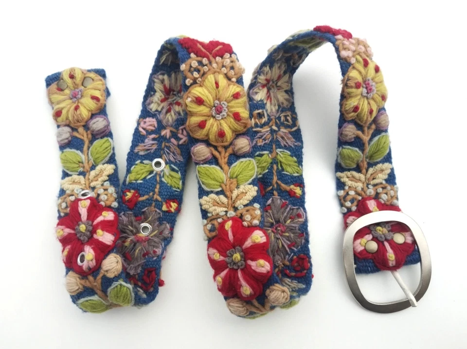 Cinturón hecho a mano peruano, cinturón de lana tejido, artesanía peruana Foto 1 de 4