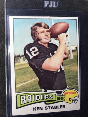 1975 Topps - Ken Stabler #380 Oakland Raiders Alabama Crimson Tide Foto 1 de 2