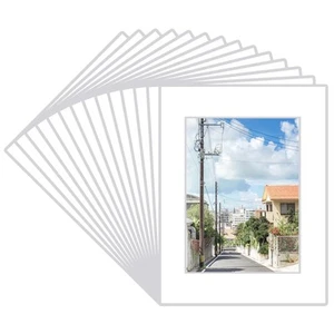 15 Pack 12x16 White Picture Mats, Frame Mattes for 9x12 Pictures Display Phot... - Picture 1 of 7