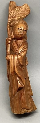 Antigua figura asiática vintage de 6 pulgadas de alto. Foto 1 de 4