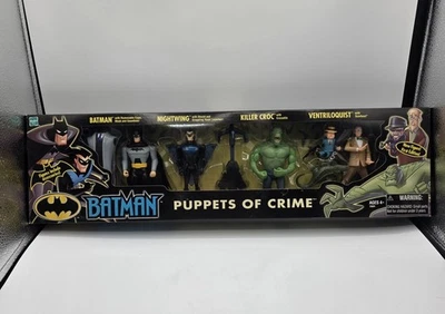 Batman Animado PUPPETS OF CRIME 4-pk Ventrílocuo y Scarface Croc 2002 Sellado Foto 1 de 4
