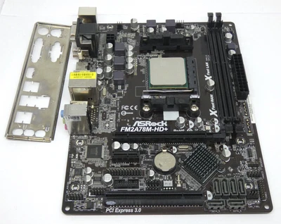 ASROCK FM2A78M-HD+ SOCKET FM2+ con CPU A4-4000 3,2 GHz Serie A4 + IO Shield - Immagine 1 di 4