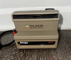 Vintage Polaroid Amigo 620 Instant Film 600 Brown Land Camera Not Tested - Picture 1 of 3
