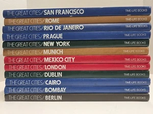 Time Life The Great Cities 1976 Set Of 12 Books Rome Rio New York Dublin Cario - Imagen 1 de 16