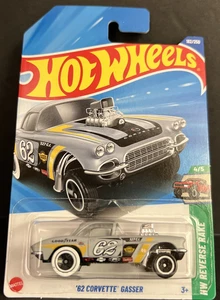 Rastrillo inverso Hot Wheels 182/250 '62 2025 Corvette Gasser 4/5 HW ~ envío en caja gratis - Imagen 1 de 10