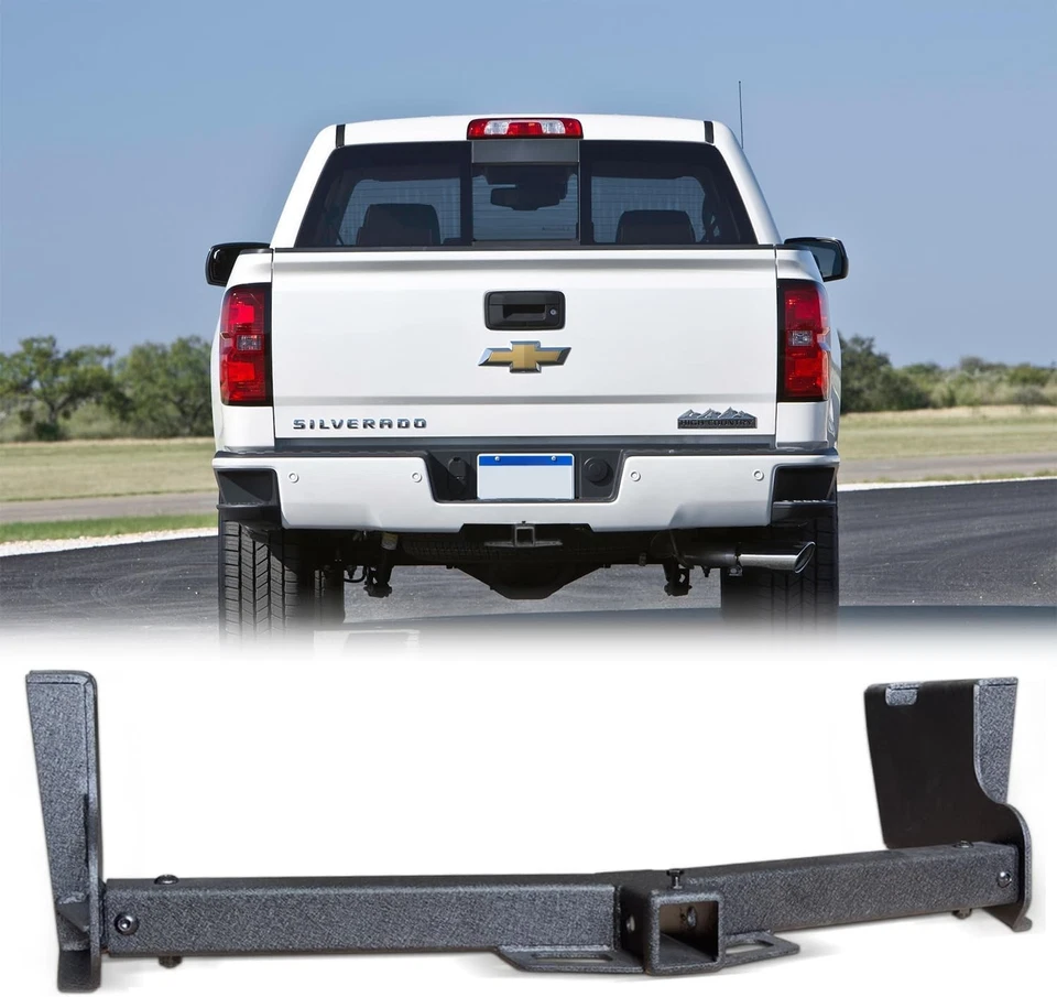 Enganche de remolque de acero negro compatible con Chevy Chevrolet Silverado Foto 1 de 4