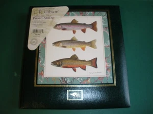 NEW CR Gibson Unimount Magnetic Photo Album 16 Sheets Scrapbook Green Fishing US - Picture 1 of 6