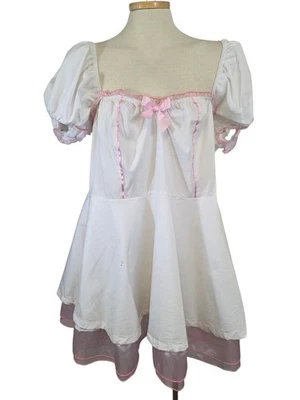 Dolls Kill Trickz N Treatz Costume Womans 3X White Heart Healer Nurse Read  - Image 1 of 4