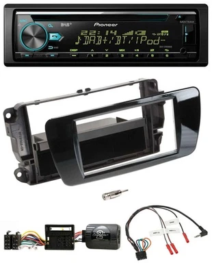Pioneer DAB Lenkrad CD USB Bluetooth Autoradio für Seat Ibiza Klavierlack schwar - Bild 1 von 4