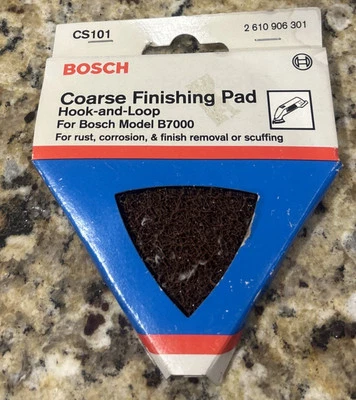 BOSCH CS101 COARSE FINISHING PAD HOOK-and-Loop FOR BOSCH MODEL B7000 - Image 1 of 2