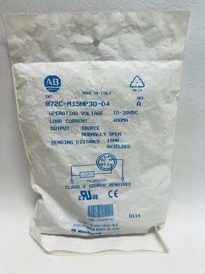 NEW Allen Bradley 872C-M15NP30-D4 Proximity Sensor - Image 1 of 2