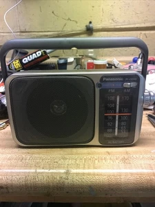 Panasonic RF-2400D AM/FM Portable Radio W/ Cord Works Great - Picture 1 of 3
