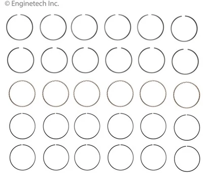 Piston Ring Set For Select Chrysler Dodge Plymouth Volkswagen Models C96046-.25 - Изображение 1 из 4