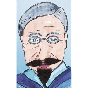 Profi Spitzbart Musketierbart Falscher Musketier Bart Kinnbart Echthaar schwarz - Bild 1 von 1