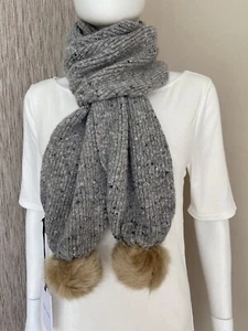 PAUL SMITH DONEGAL POMPOM SCARF RETAIL £125 BNWT - Picture 1 of 9