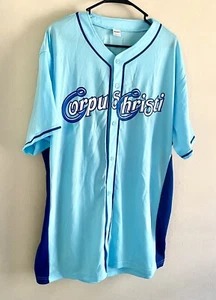 MiLB Corpus Christi Hooks Herren SGA Stadium Giveaway Trikot Baby Blau, Blau XL - Bild 1 von 3